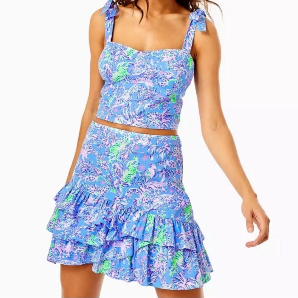 NWT Lilly Pulitzer Rosalie Set Blue Peri. Size 8